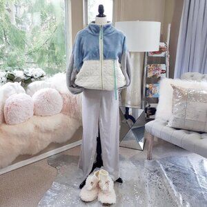 EUC Joe Fresh grey silver pajama sleepwear loungewear pants, L